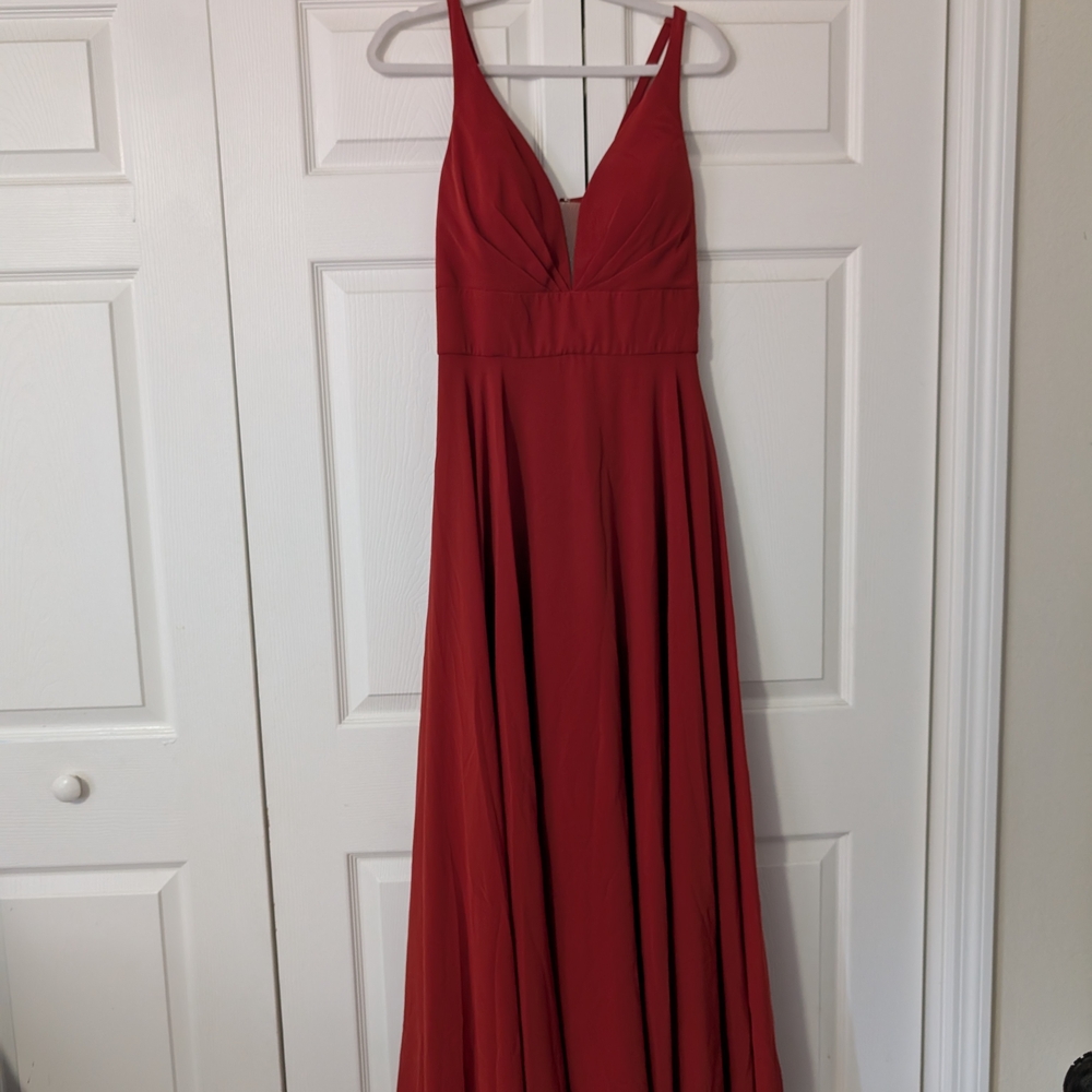 David's Bridal Orange Gown Size 12, PLEASE READ!!**